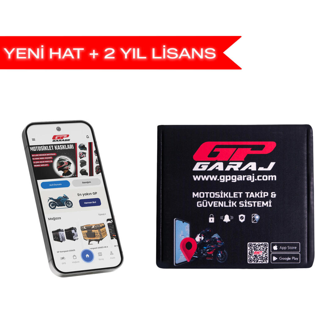 GP Garaj TKP001 Motosiklet Takip Ve Güvenlik Sistemi - Yeni Lisans Hat - 2 Yıllık - 1