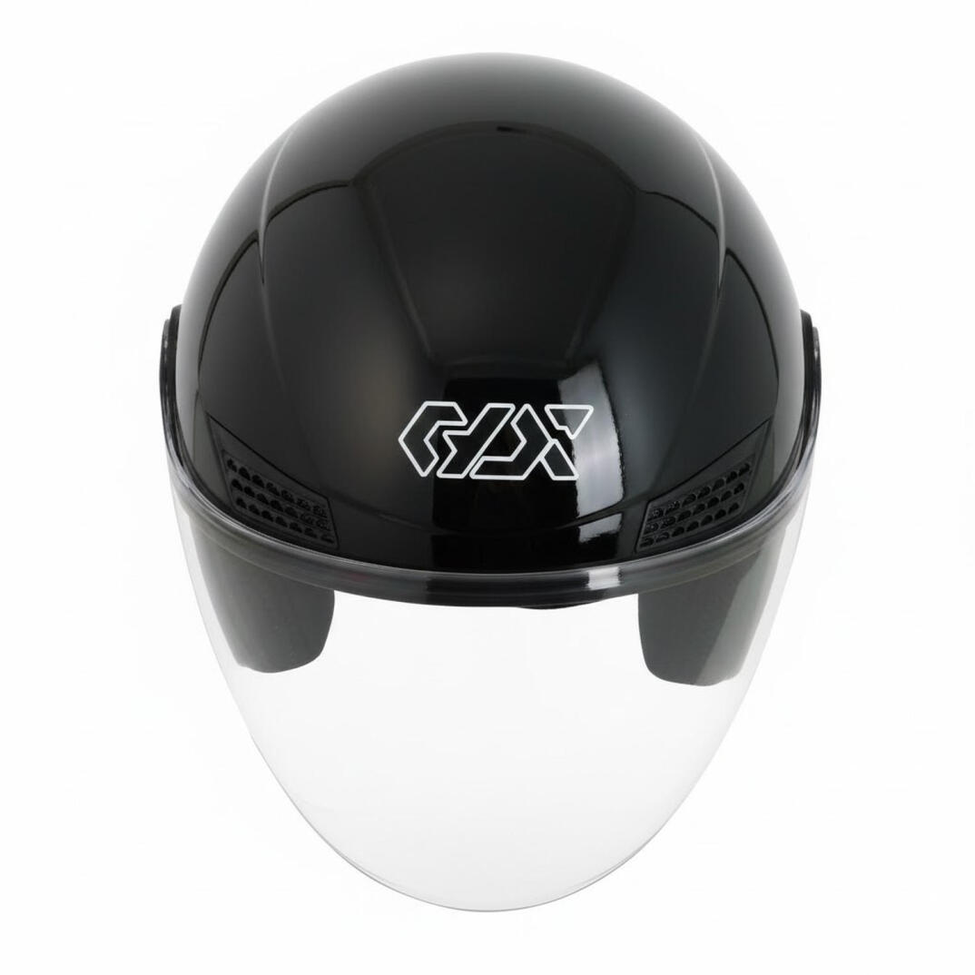 GP GX MKS005-GB Şeffaf Vizörlü Motosiklet Yarım Kask - 2