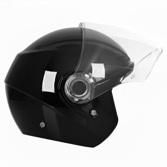 GP GX MKS005-GB Şeffaf Vizörlü Motosiklet Yarım Kask - 3