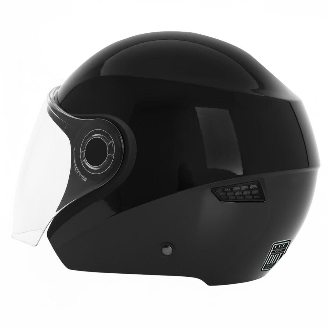 GP GX MKS005-GB Şeffaf Vizörlü Motosiklet Yarım Kask - 4