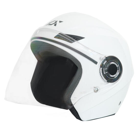 GP GX MKS005-PW Şeffaf Vizörlü Motosiklet Yarım Kask