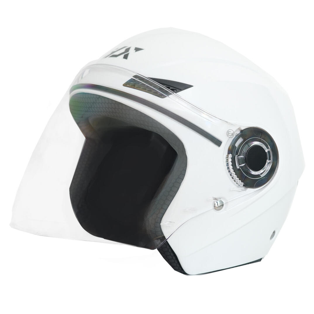GP GX MKS005-PW Şeffaf Vizörlü Motosiklet Yarım Kask - 1