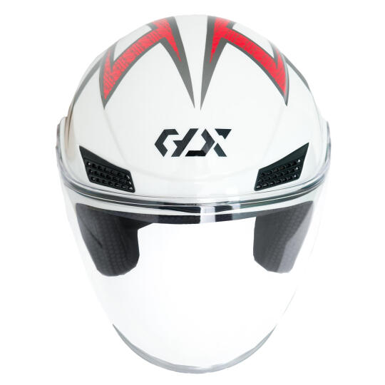 GP GX MKS005-PWRG Şeffaf Vizörlü Motosiklet Yarım Kask (1)
