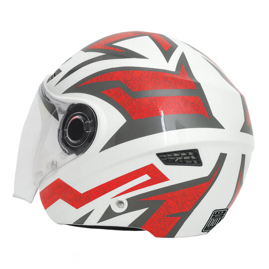 GP GX MKS005-PWRG Şeffaf Vizörlü Motosiklet Yarım Kask - 4