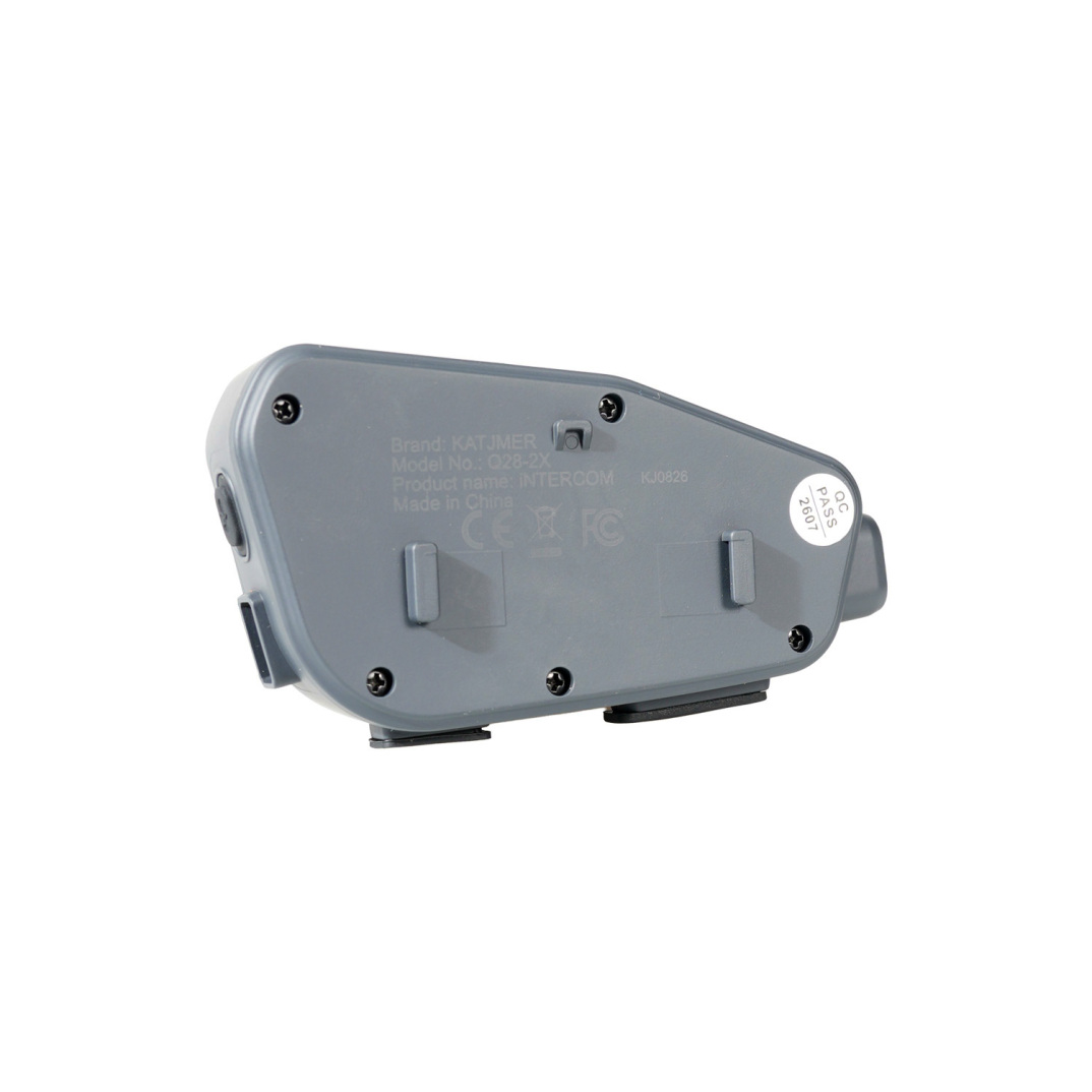 GP KATJMER Q28-2X Bluetooth 5.0 IPX6 Çift Bağlantılı 1080P Kameralı Motosiklet Kask Kulaklığı Intercom - 4