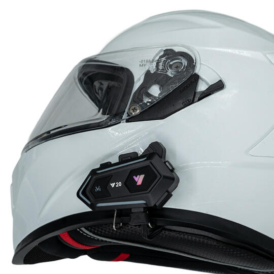 GP KATJMER Y20 Bluetooth 5.3 RGB Işıklı IPX6 Motosiklet Kask Kulaklığı Intercom (1)