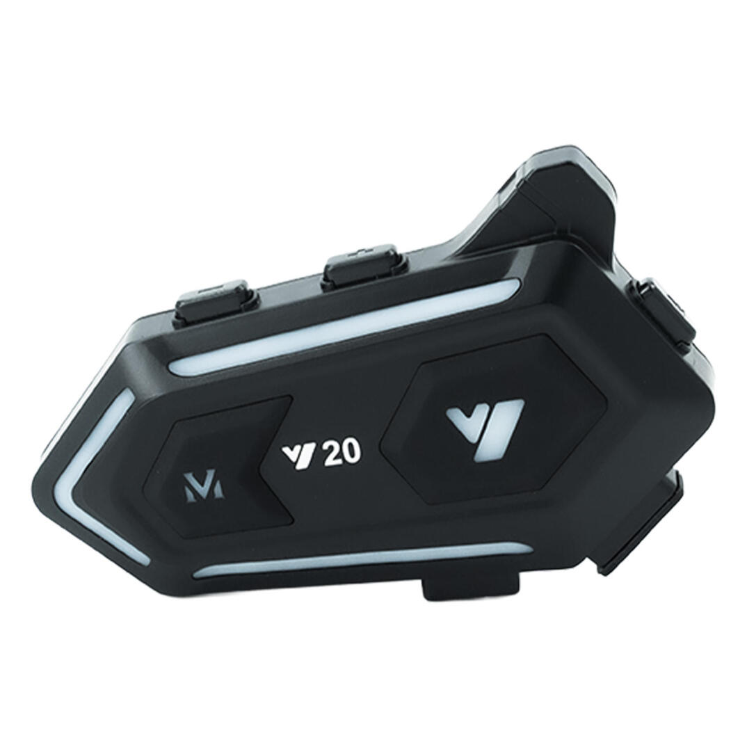 GP KATJMER Y20 Bluetooth 5.3 RGB Işıklı IPX6 Motosiklet Kask Kulaklığı Intercom - 5