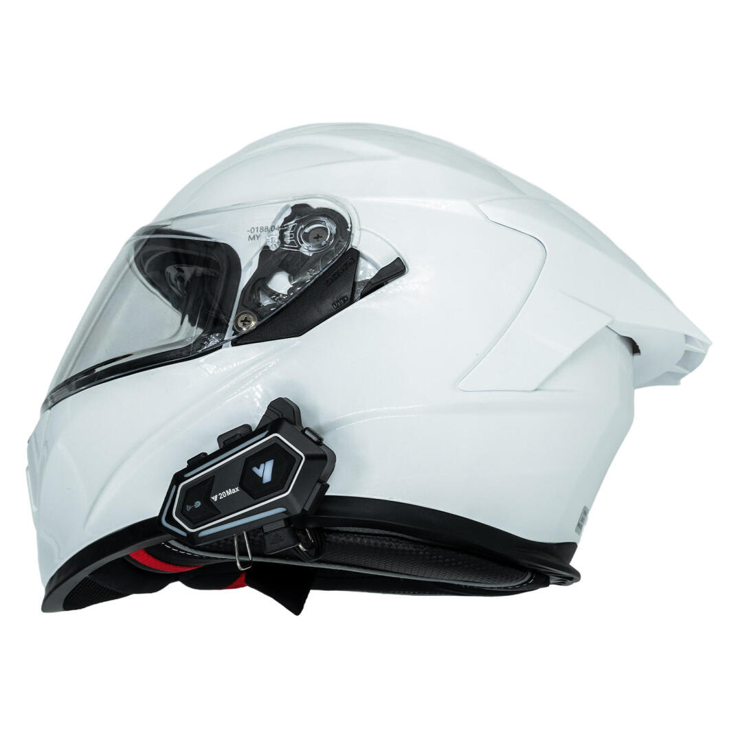 GP KATJMER Y20 MAX Bluetooth 5.3 300M Çift Yönlü RGB Işıklı Motosiklet Kask Kulaklığı Intercom - 2