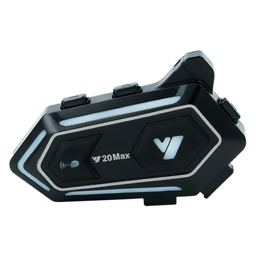 GP KATJMER Y20 MAX Bluetooth 5.3 300M Çift Yönlü RGB Işıklı Motosiklet Kask Kulaklığı Intercom - 5