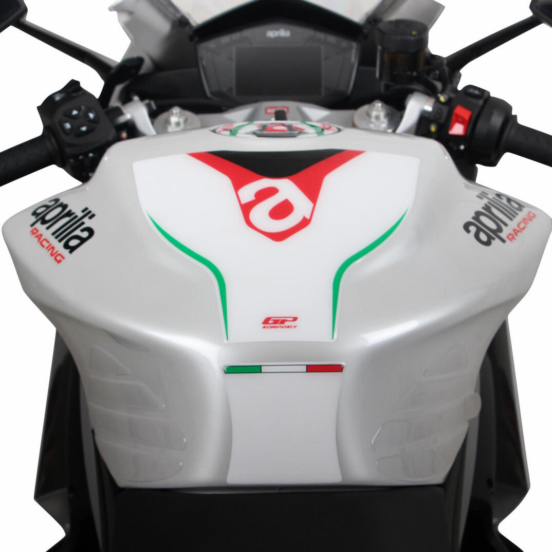 GP Kompozit Aprilia RS 660 2021-2023 Uyumlu Tank Pad Beyaz - 6