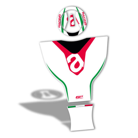 GP Kompozit Aprilia RS 660 2021-2023 Uyumlu Tank Pad Beyaz - 7