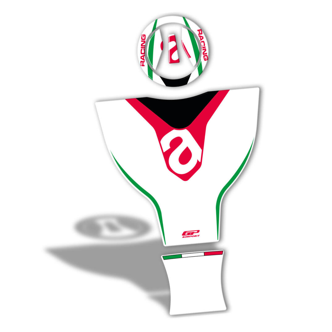 GP Kompozit Aprilia RS 660 2021-2023 Uyumlu Tank Pad Beyaz - 7