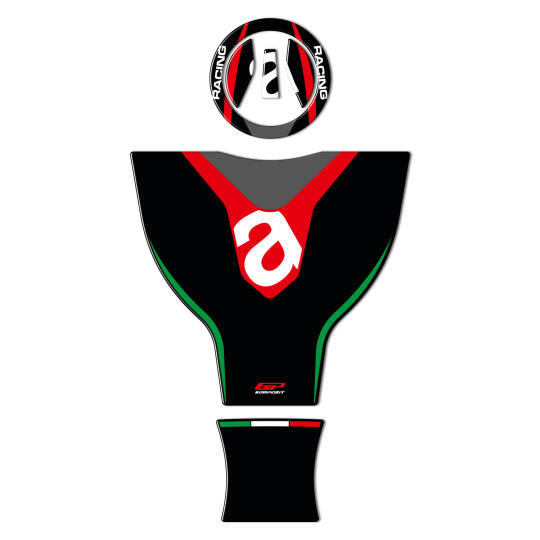 GP Kompozit Aprilia RS 660 2021-2023 Uyumlu Tank Pad Siyah