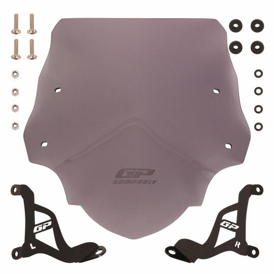 GP Kompozit Aprilia SR 125 / 160 2024 Uyumlu Kısa Ön Cam Füme - 4