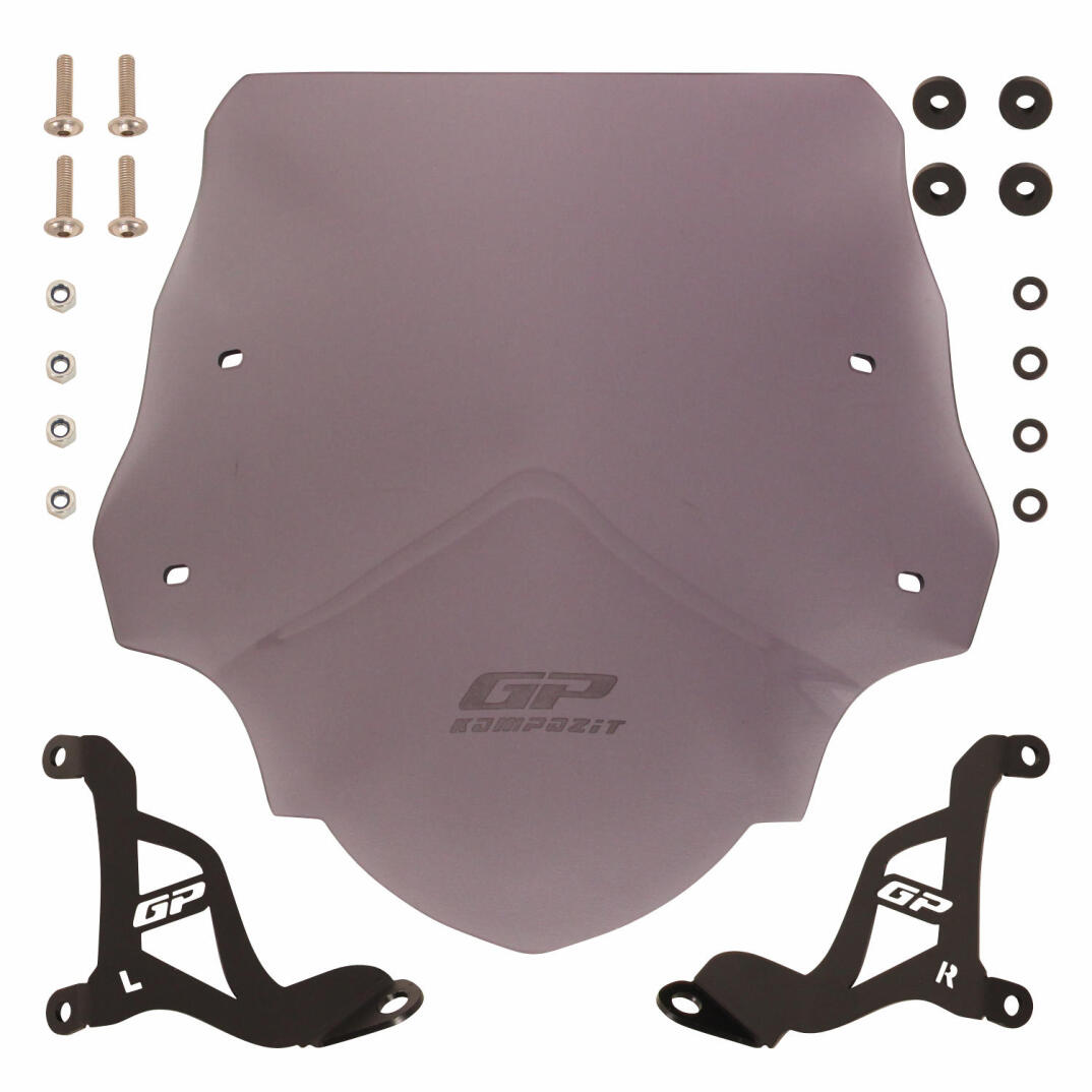 GP Kompozit Aprilia SR 125 / 160 2024 Uyumlu Kısa Ön Cam Füme - 4