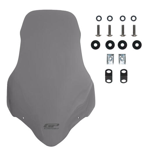 GP Kompozit Bajaj Discover 125ST / 150ST 2015-2017 Uyumlu Ön Cam Füme - 3