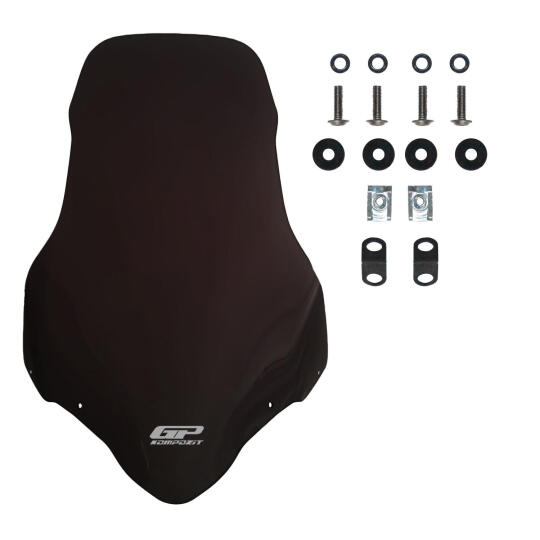 GP Kompozit Bajaj Discover 125ST / 150ST 2015-2017 Uyumlu Ön Cam Siyah - 3