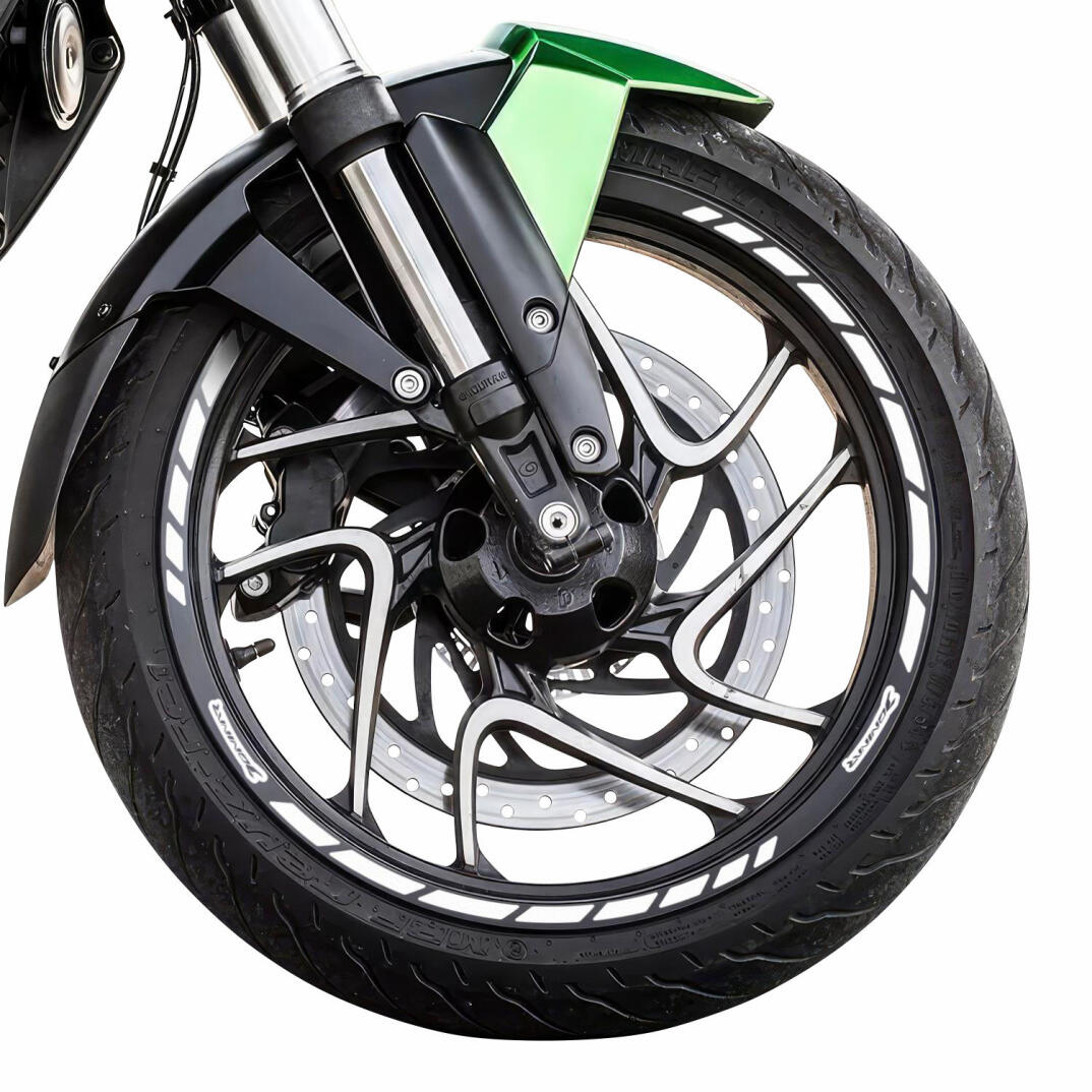 GP Kompozit Bajaj Dominar 250 / 400 2017-2026 Uyumlu Jant Şeridi Reflektif Gri - 2