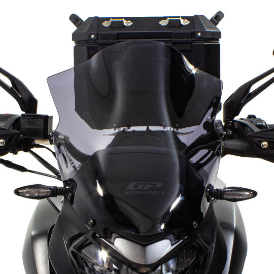 GP Kompozit Bajaj Dominar 250 / 400 2017-2026 Uyumlu Kısa Ön Cam Siyah (1)