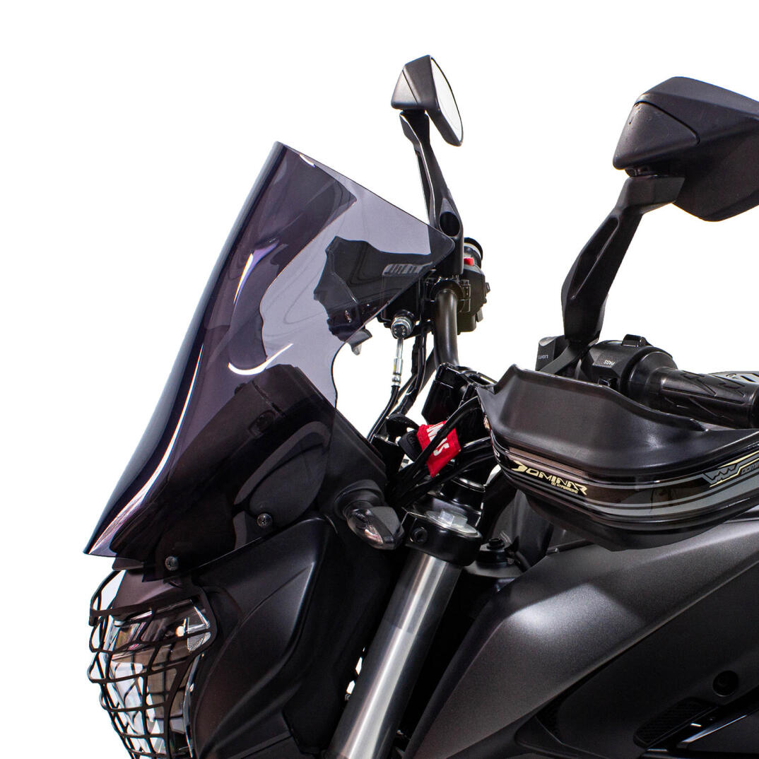 GP Kompozit Bajaj Dominar 250 / 400 2017-2026 Uyumlu Kısa Ön Cam Siyah - 4