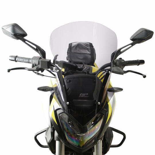 GP Kompozit Bajaj Dominar 250 / 400 2017-2026 Uyumlu Ön Cam Siyah (1)