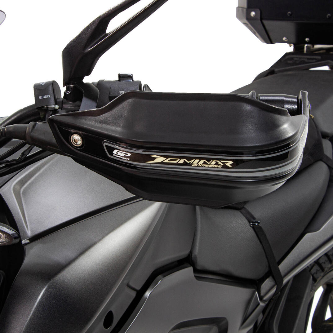 GP Kompozit Bajaj Dominar 250 / 400 2017-2026 Uyumlu Plastik Elcik Koruma Siyah - 2