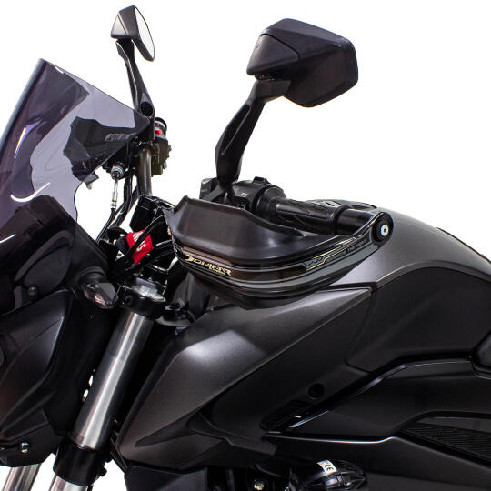 GP Kompozit Bajaj Dominar 250 / 400 2017-2026 Uyumlu Plastik Elcik Koruma Siyah - 3
