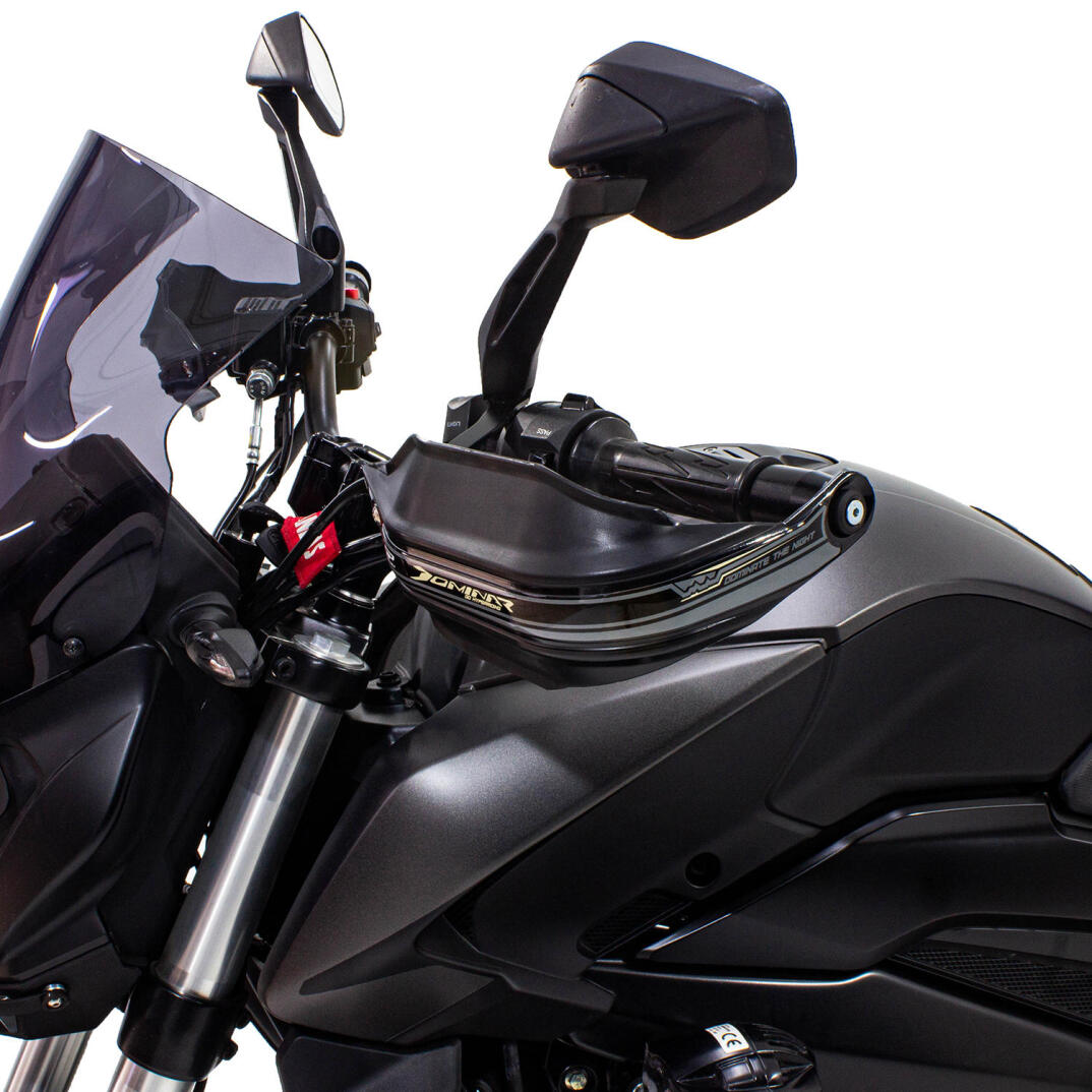 GP Kompozit Bajaj Dominar 250 / 400 2017-2026 Uyumlu Plastik Elcik Koruma Siyah - 3