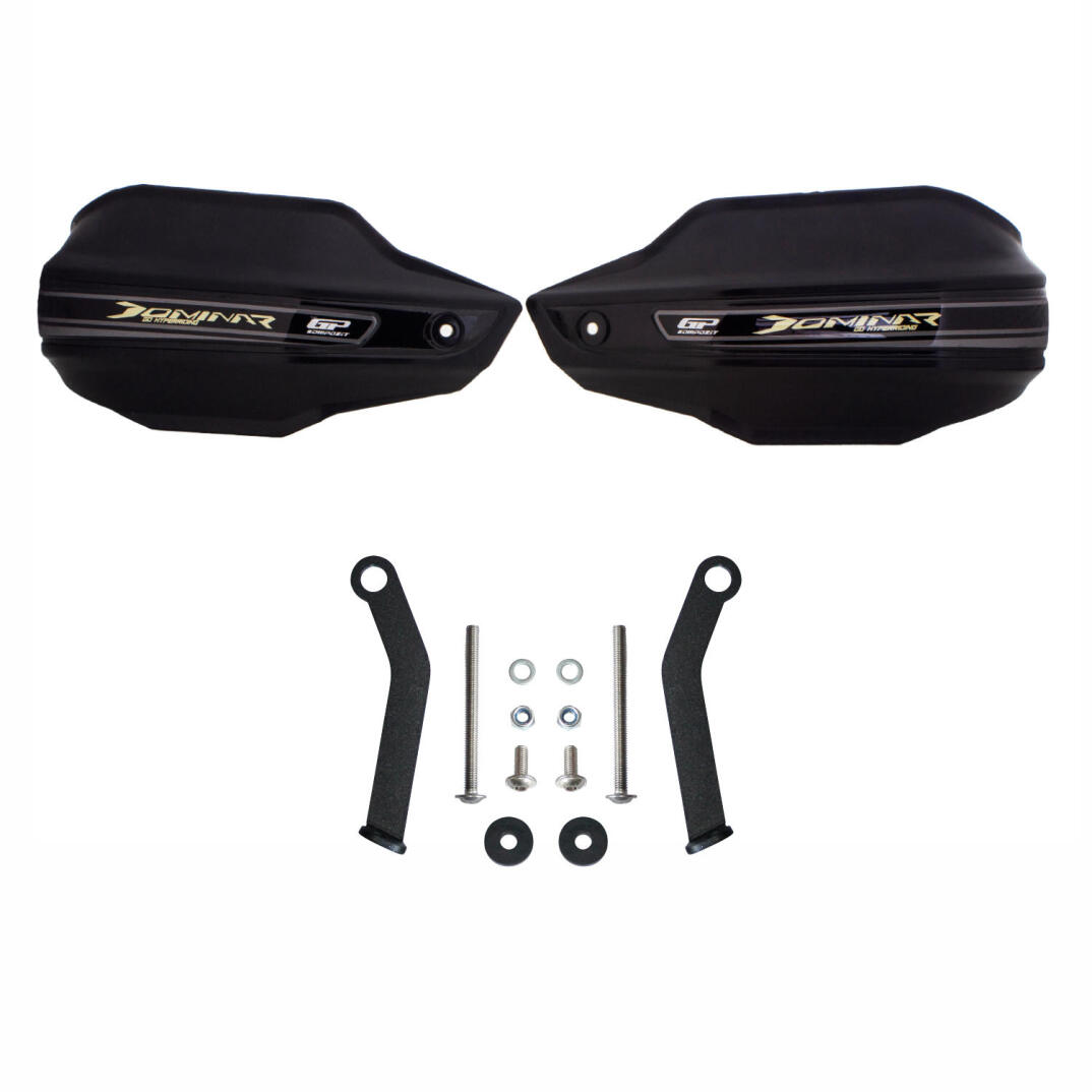 GP Kompozit Bajaj Dominar 250 / 400 2017-2026 Uyumlu Plastik Elcik Koruma Siyah - 7