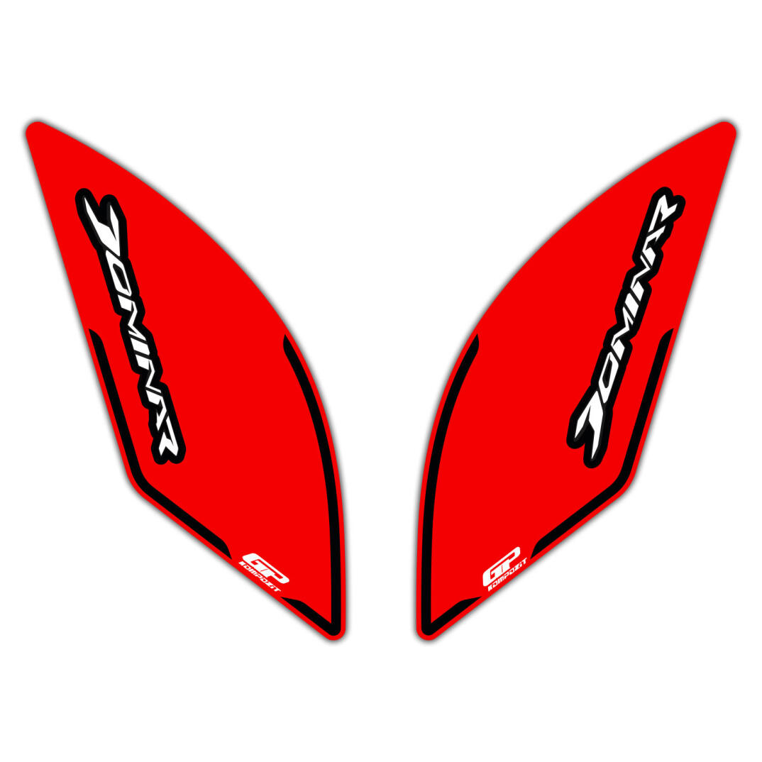 GP Kompozit Bajaj Dominar 250 / 400 2017-2026 Uyumlu Yan Pad Kırmızı - 1