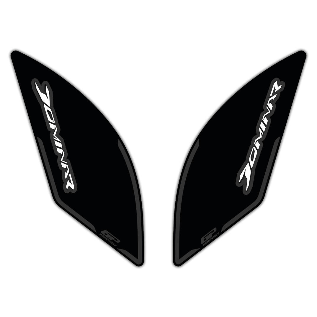 GP Kompozit Bajaj Dominar 250 / 400 2017-2026 Uyumlu Yan Pad Siyah - 1