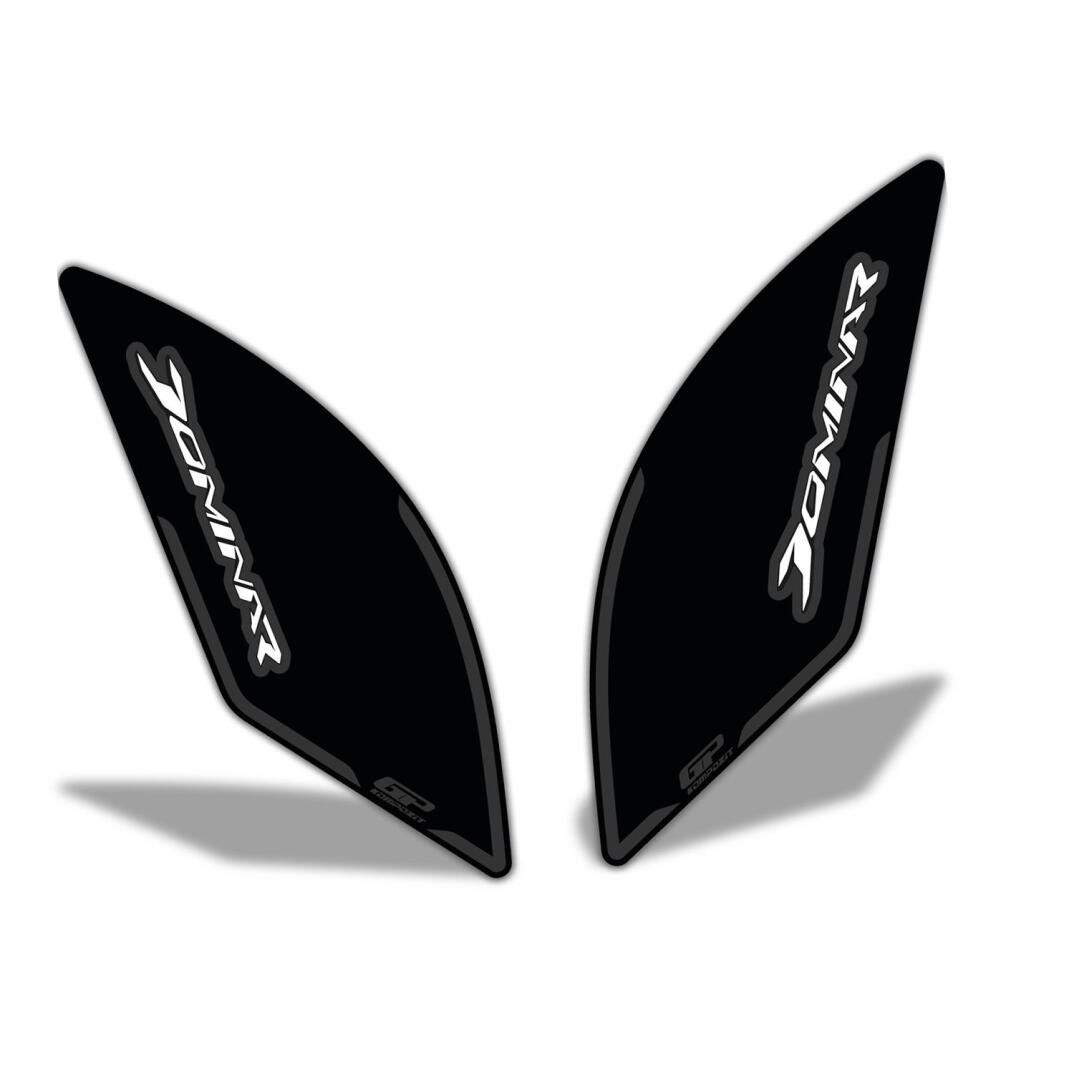 GP Kompozit Bajaj Dominar 250 / 400 2017-2026 Uyumlu Yan Pad Siyah - 2
