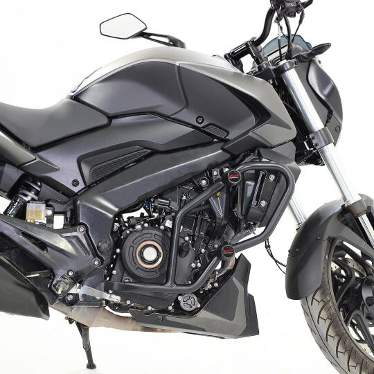 GP Kompozit Bajaj Dominar 250 / 400 2020-2026 Uyumlu Motor Koruma Demiri Siyah (1)