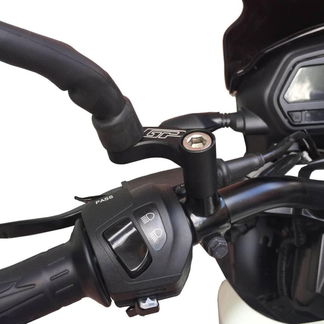 GP Kompozit Bajaj Dominar 400 2017-2019 Uyumlu Ayna Genişletme Siyah - 2