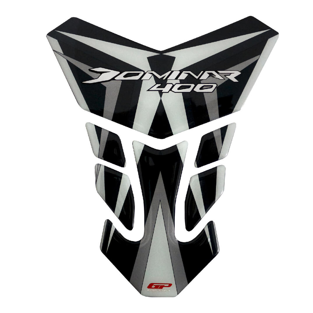 GP Kompozit Bajaj Dominar 400 2017-2020 Uyumlu Tank Pad Siyah-Gri - 1