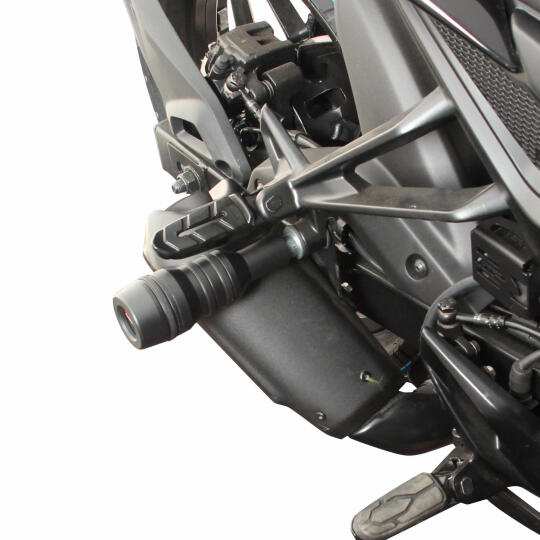 GP Kompozit Bajaj Pulsar F 250 2022-2026 Uyumlu Egzoz Koruma Takozu Siyah - 3