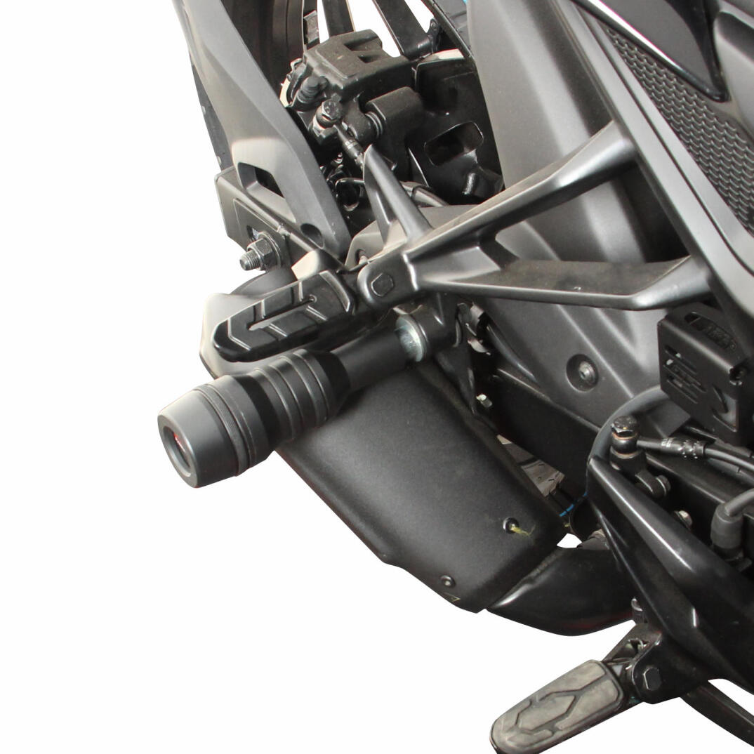 GP Kompozit Bajaj Pulsar F 250 2022-2026 Uyumlu Egzoz Koruma Takozu Siyah - 3
