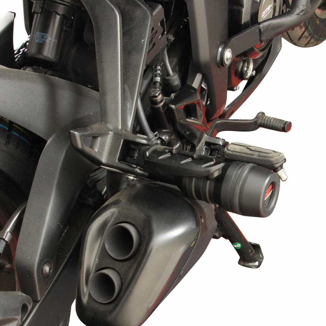 GP Kompozit Bajaj Pulsar F 250 2022-2026 Uyumlu Egzoz Koruma Takozu Siyah - 4