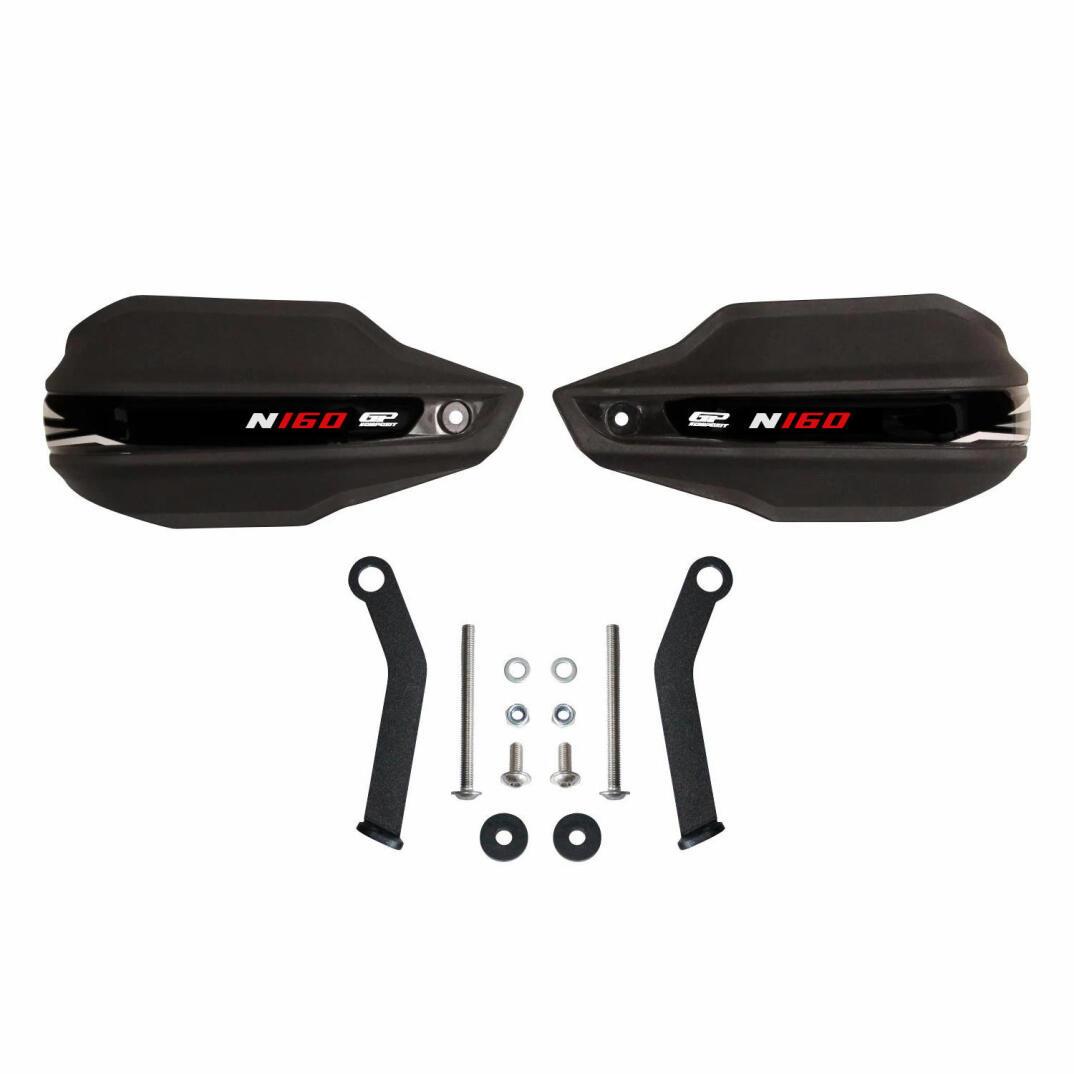 GP Kompozit Bajaj Pulsar N 160 2025-2026 Uyumlu Plastik Elcik Koruma Siyah - 4