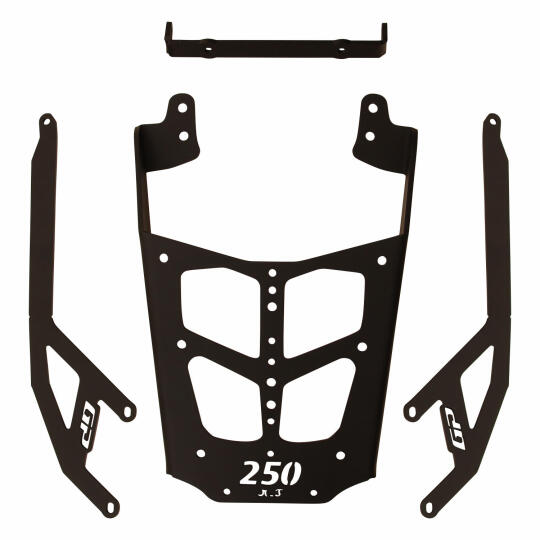 GP Kompozit Bajaj Pulsar N 250 2022-2026 Uyumlu Arka Çanta Demiri Siyah