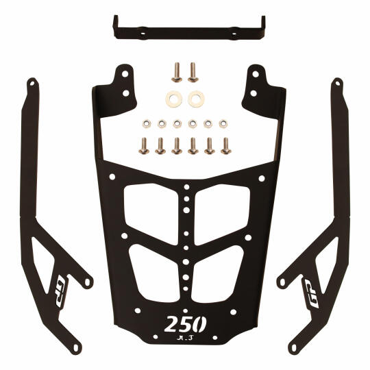 GP Kompozit Bajaj Pulsar N 250 2022-2026 Uyumlu Arka Çanta Demiri Siyah - 3