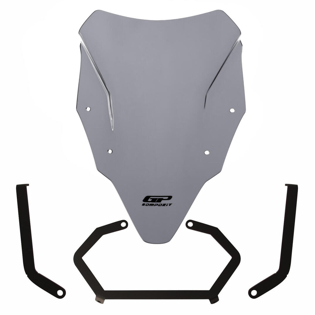 GP Kompozit Bajaj Pulsar N 250 2022-2026 Uyumlu Ön Cam Gri - 1
