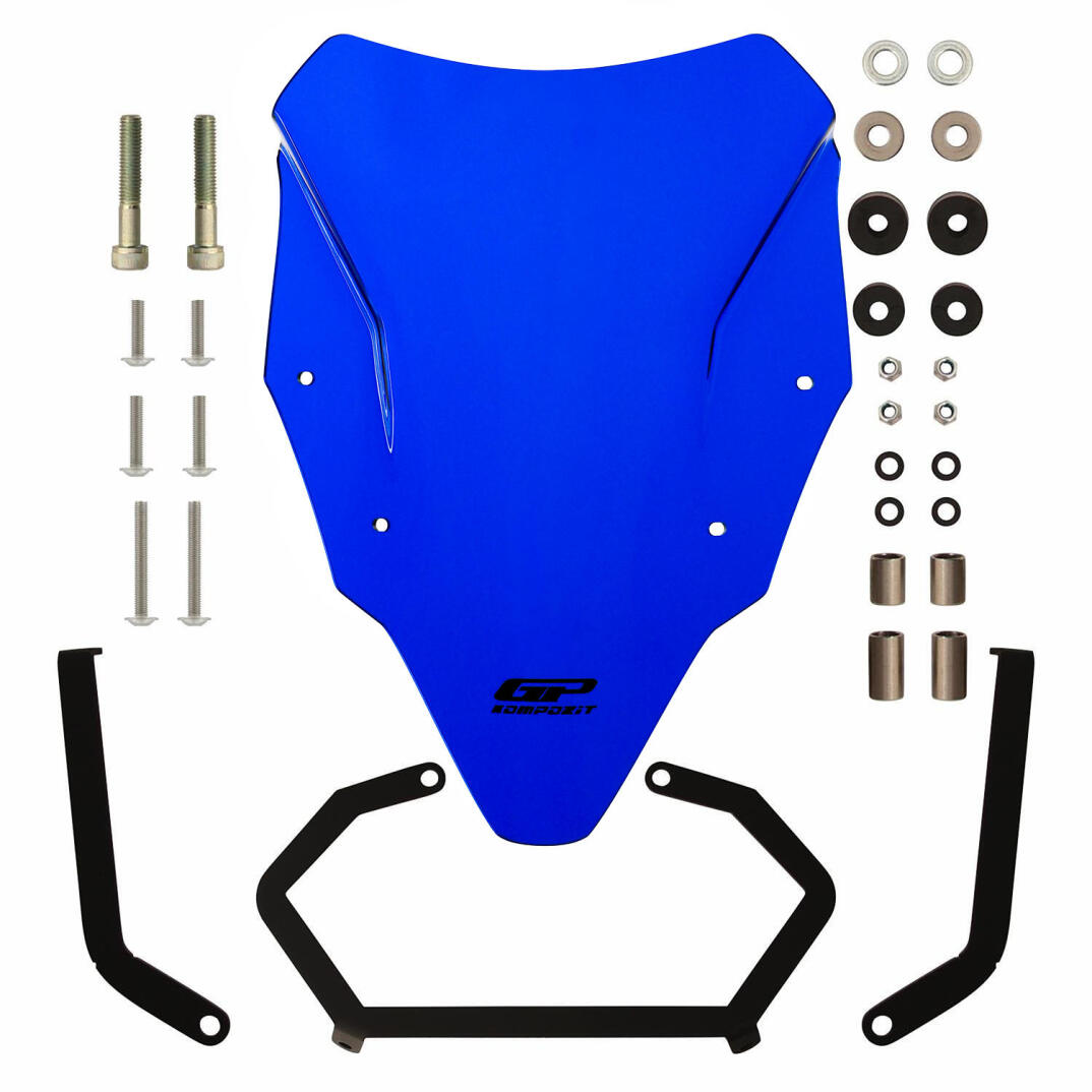GP Kompozit Bajaj Pulsar N 250 2022-2026 Uyumlu Ön Cam Mavi - 5