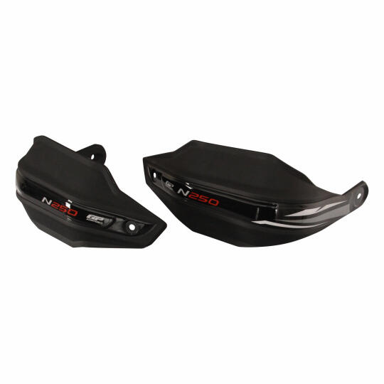 GP Kompozit Bajaj Pulsar N 250 2022-2026 Uyumlu Plastik Elcik Koruma Siyah - 3