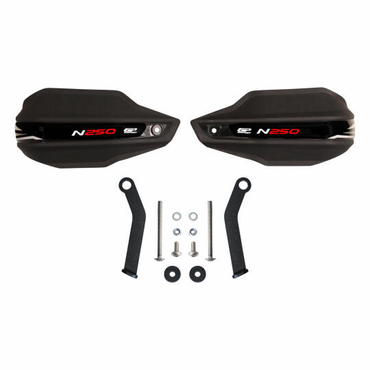 GP Kompozit Bajaj Pulsar N 250 2022-2026 Uyumlu Plastik Elcik Koruma Siyah - 5