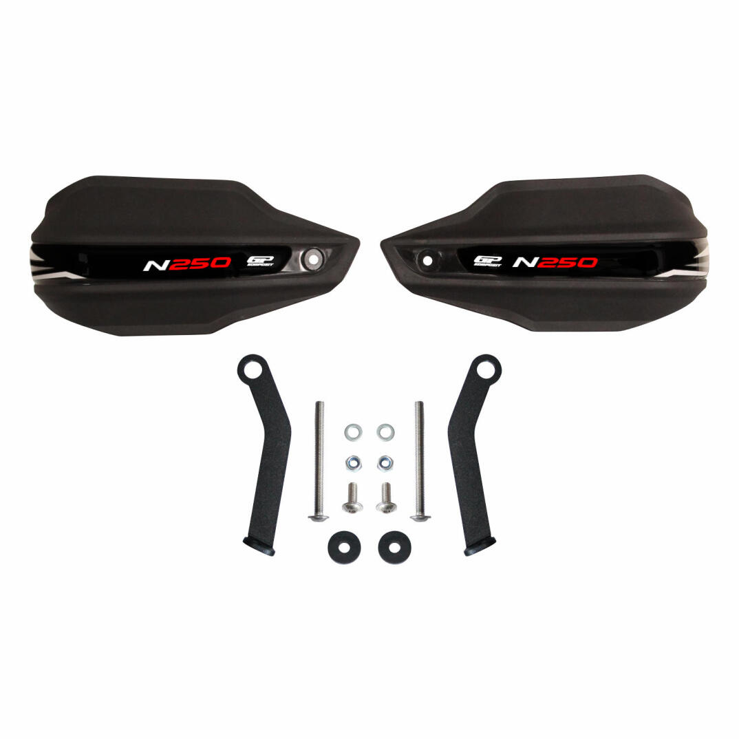 GP Kompozit Bajaj Pulsar N 250 2022-2026 Uyumlu Plastik Elcik Koruma Siyah - 5