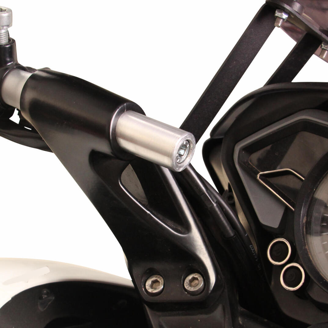 GP Kompozit Bajaj Pulsar NS 125 / NS 200 / RS 200 2011-2026 Uyumlu Telefon / Navigasyon Tutucu Gri - 4