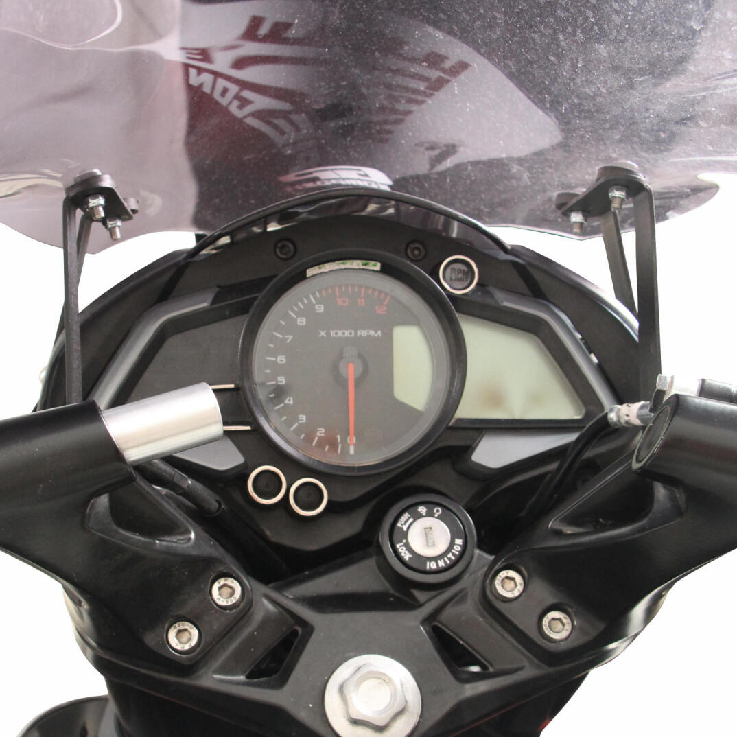 GP Kompozit Bajaj Pulsar NS 125 / NS 200 / RS 200 2011-2026 Uyumlu Telefon / Navigasyon Tutucu Gri - 5