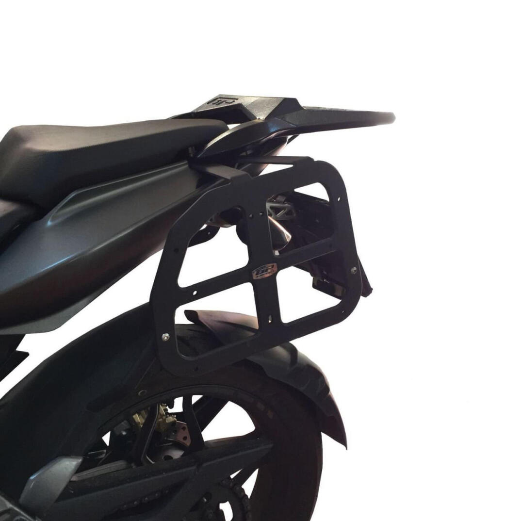 GP Kompozit Bajaj Pulsar NS 200 2011-2023 Uyumlu Yan Çanta Demiri Siyah - 2