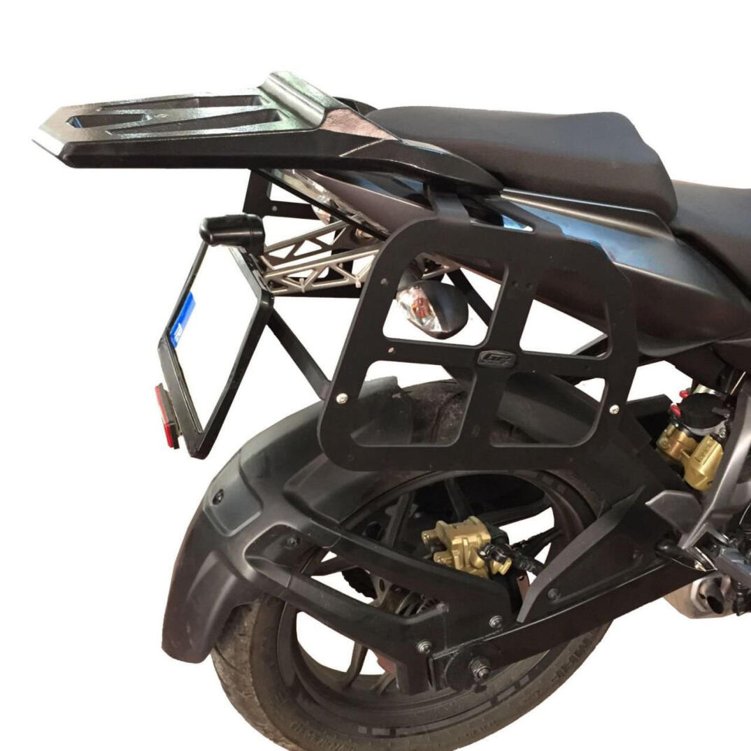 GP Kompozit Bajaj Pulsar NS 200 2011-2023 Uyumlu Yan Çanta Demiri Siyah - 3